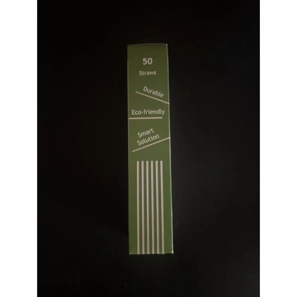 New 8 Packs 400 Total BioGreenChoice Paper Straws 7.75